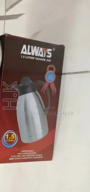 Unbreakable Inox Stainless Steel Vacuum Jug" 