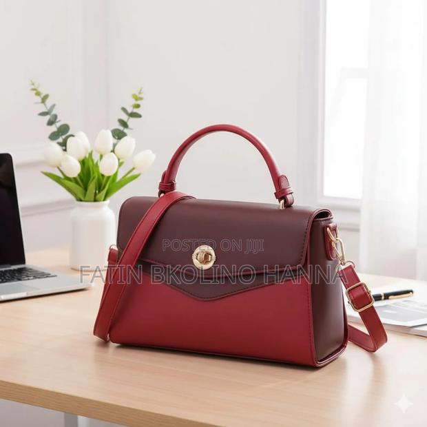 Classy Maroon Handbag - thumbnail 5