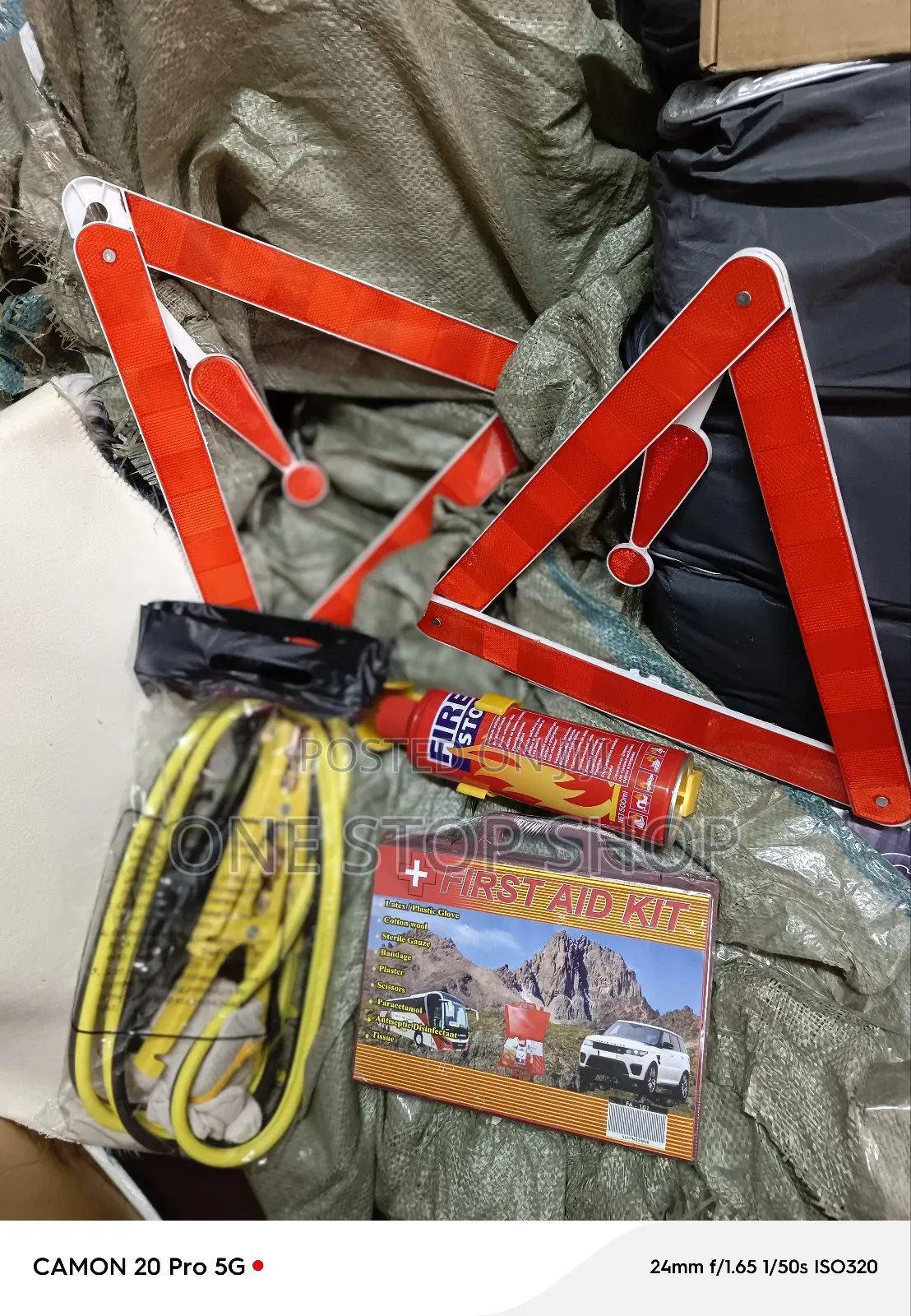 4x Auto Safety And Roadside Emergency Kit