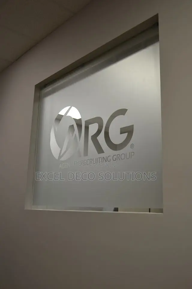 Minimalist Frosted Window Film