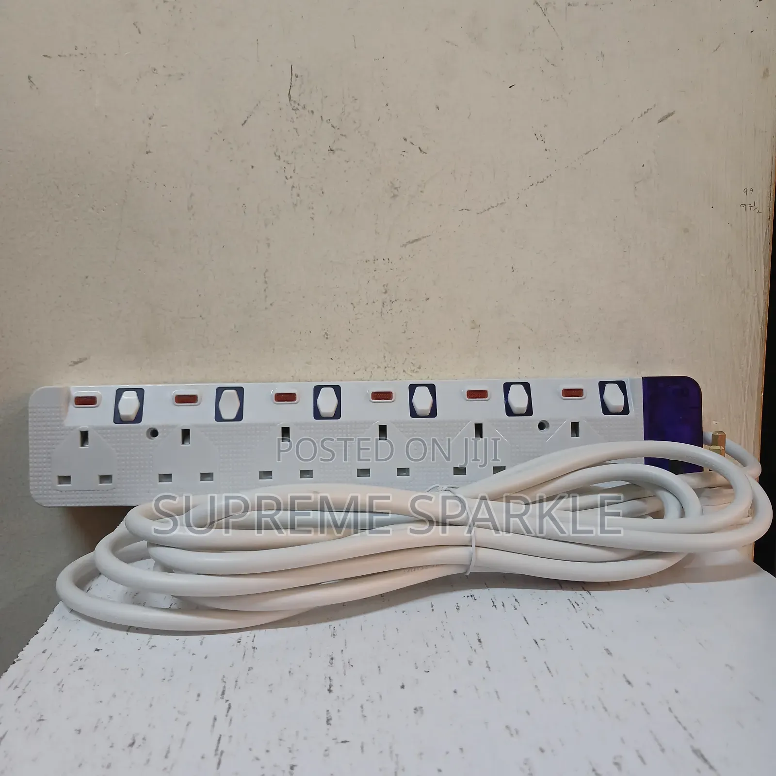 Caston Long Power Extension 6way -5metres