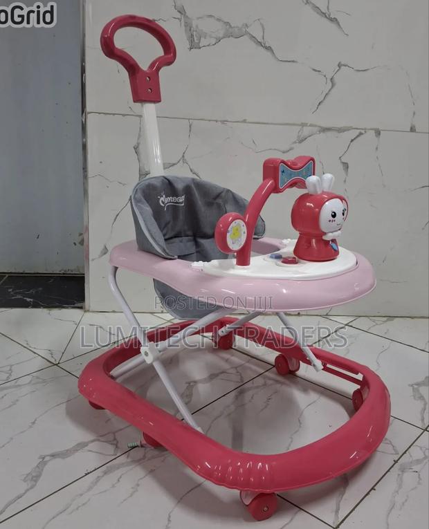 Baby Walker With Push Handle and Adjustable Height
