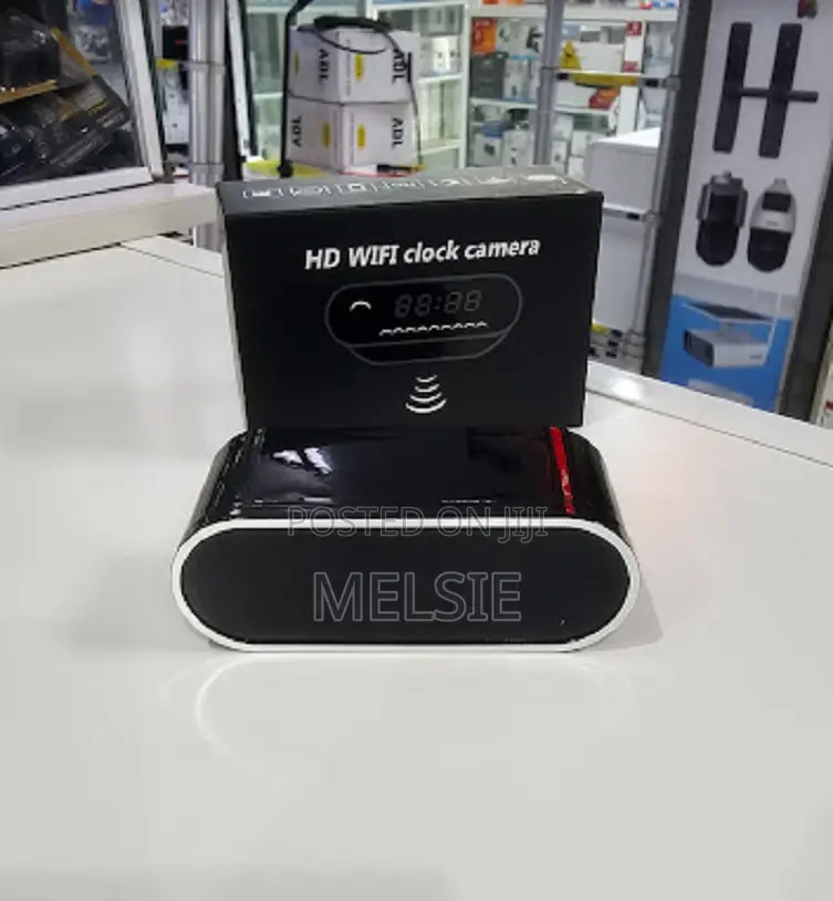 Digital Table Clock Wifi Camera Home,Office and Workplace Surveillance