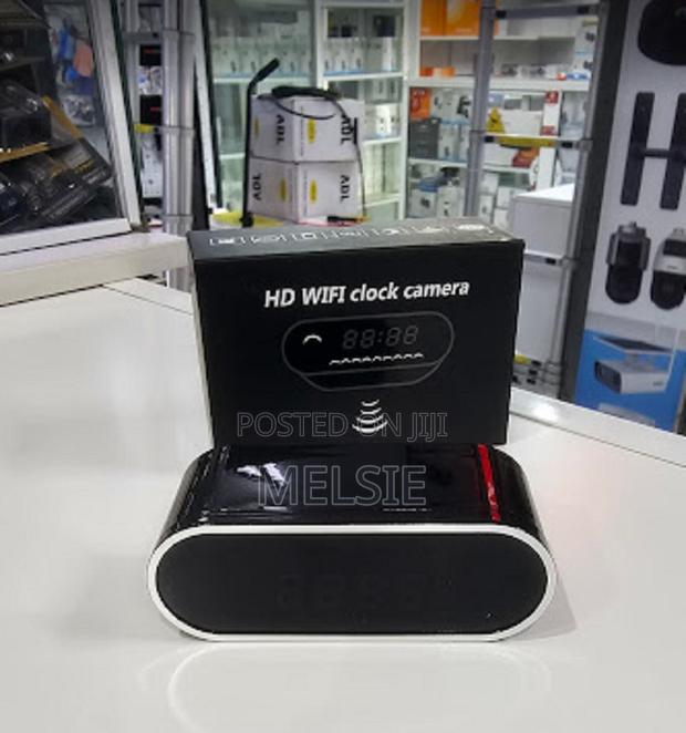 Digital Table Clock Wifi Camera - Motion Detection Instant Alerts - main view