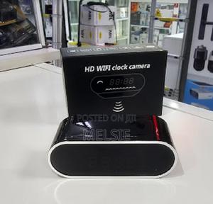 Table Clock Wifi Camera Captures Clear Video in Low-Light or Darkness