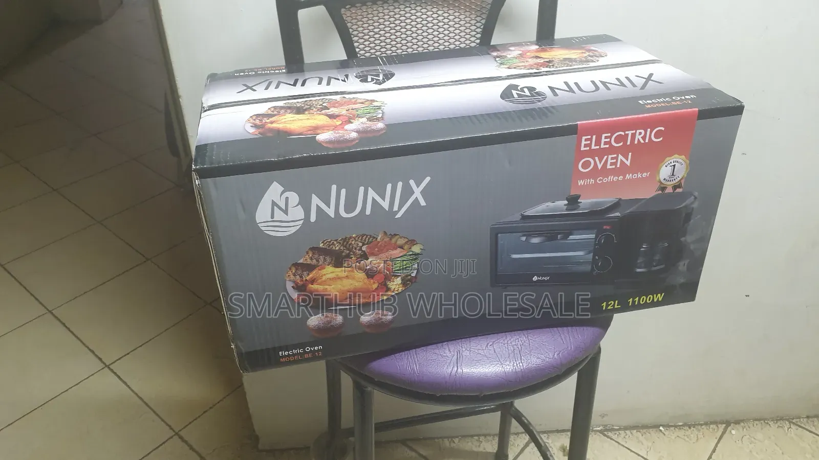 Nunix 3 in 1 Breakfast Maker; Toaster,Oven, Coffee Maker