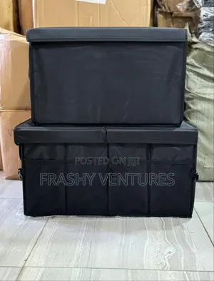 Foldable Premium Car Trunk Boot Organiser With Lead, Partitions .