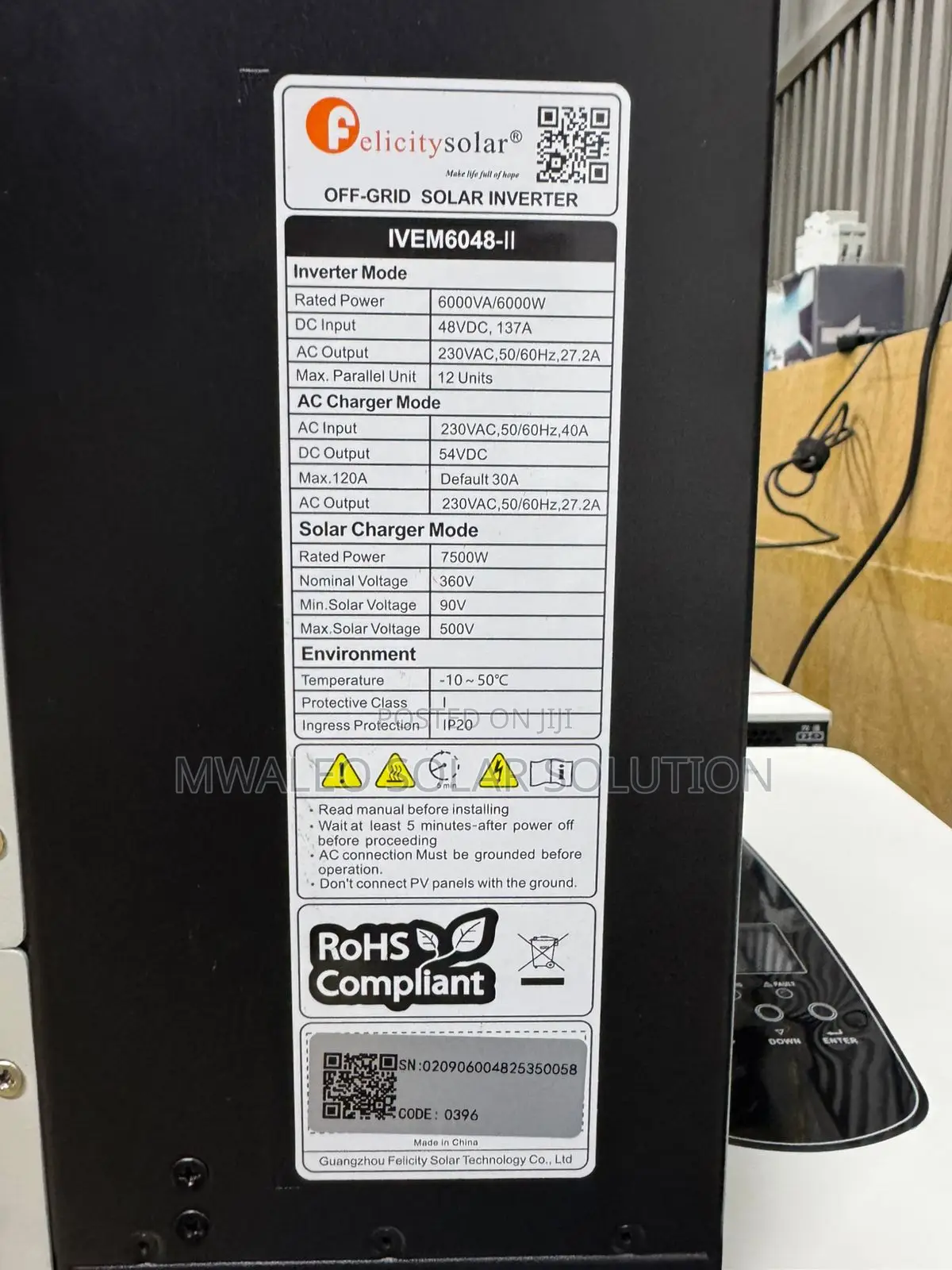 6kva 48v Felicity Inverter