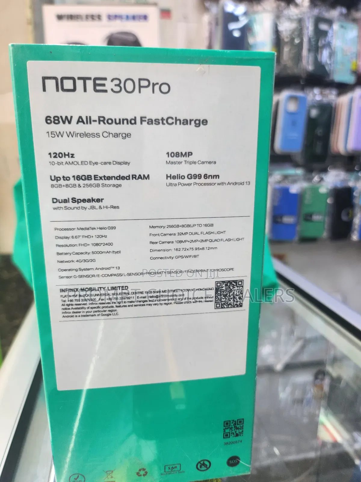 New Infinix Note 30 Pro 256 GB Black