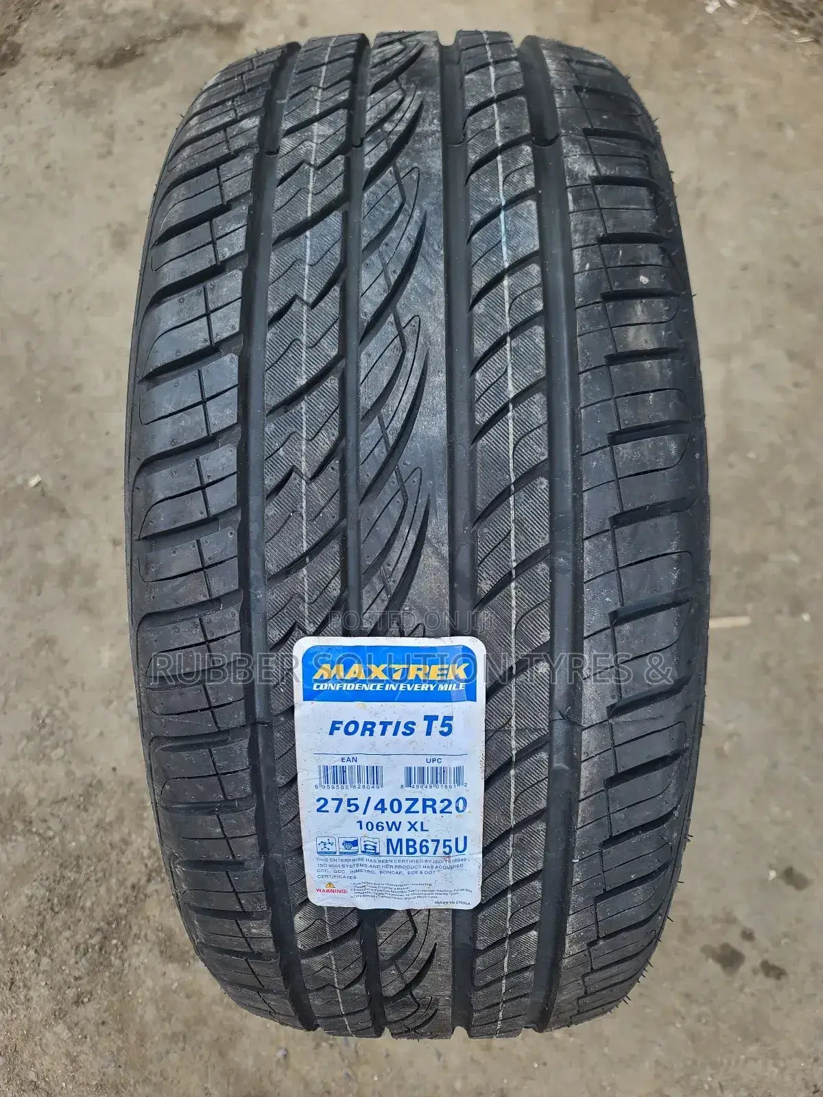 275 /40 R20 Maxtrek Tyres 106 W X/L Fortis T5