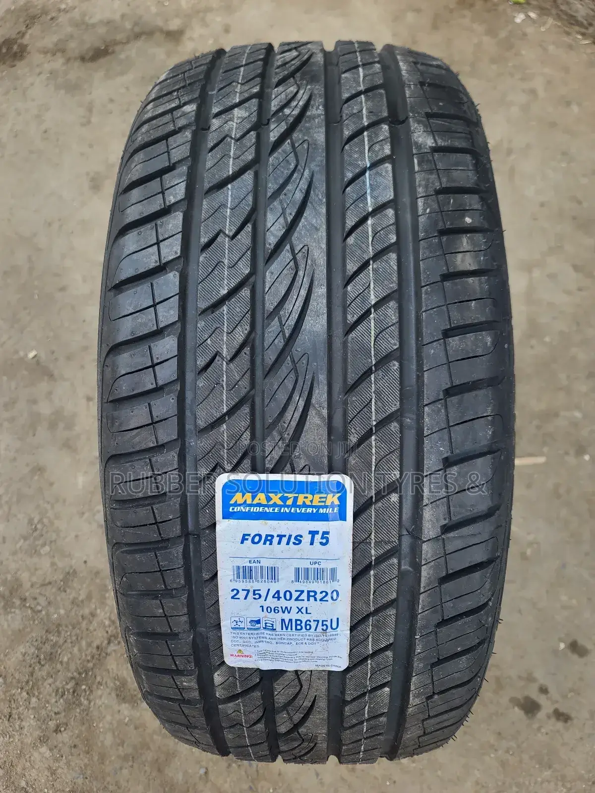 275 /40 R20 Maxtrek Tyres 106 W X/L Fortis T5