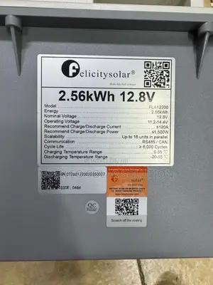 2.56kwh 12.8v Felicity Lithium Battery