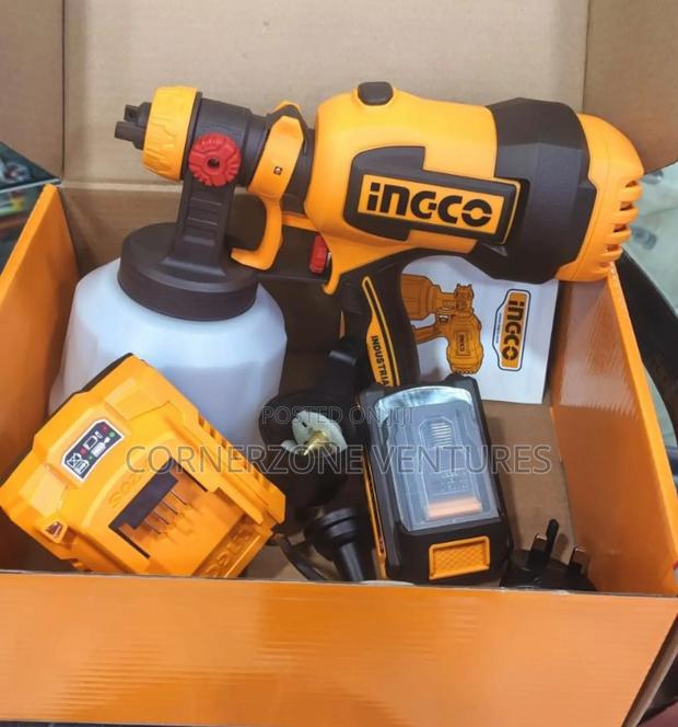 Ingco Cordless Spray Gun/ Cordless Paint Sprayer - main view