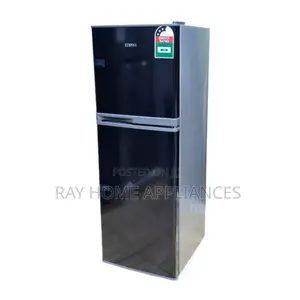 Ecomax 138l Dark Silver Doubledoor Refrigerator With Free Fridge Guard