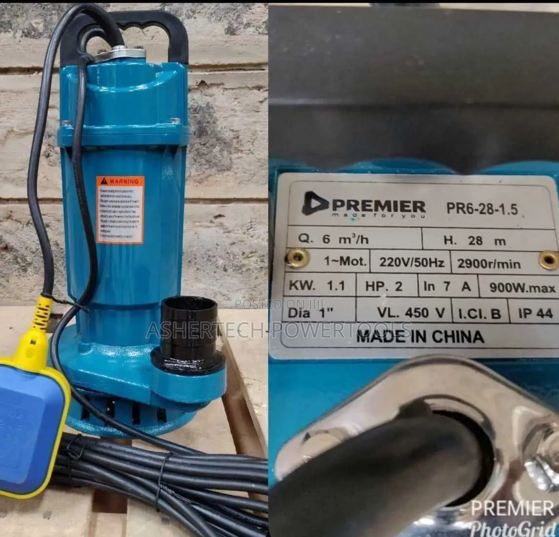 Premier 2 Hp Submersible Water Pump (Model Pr6-28-1.5).