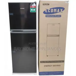 138litres Ecomax Dark Silver Doubledoor Refrigerator Free Fridge Guard