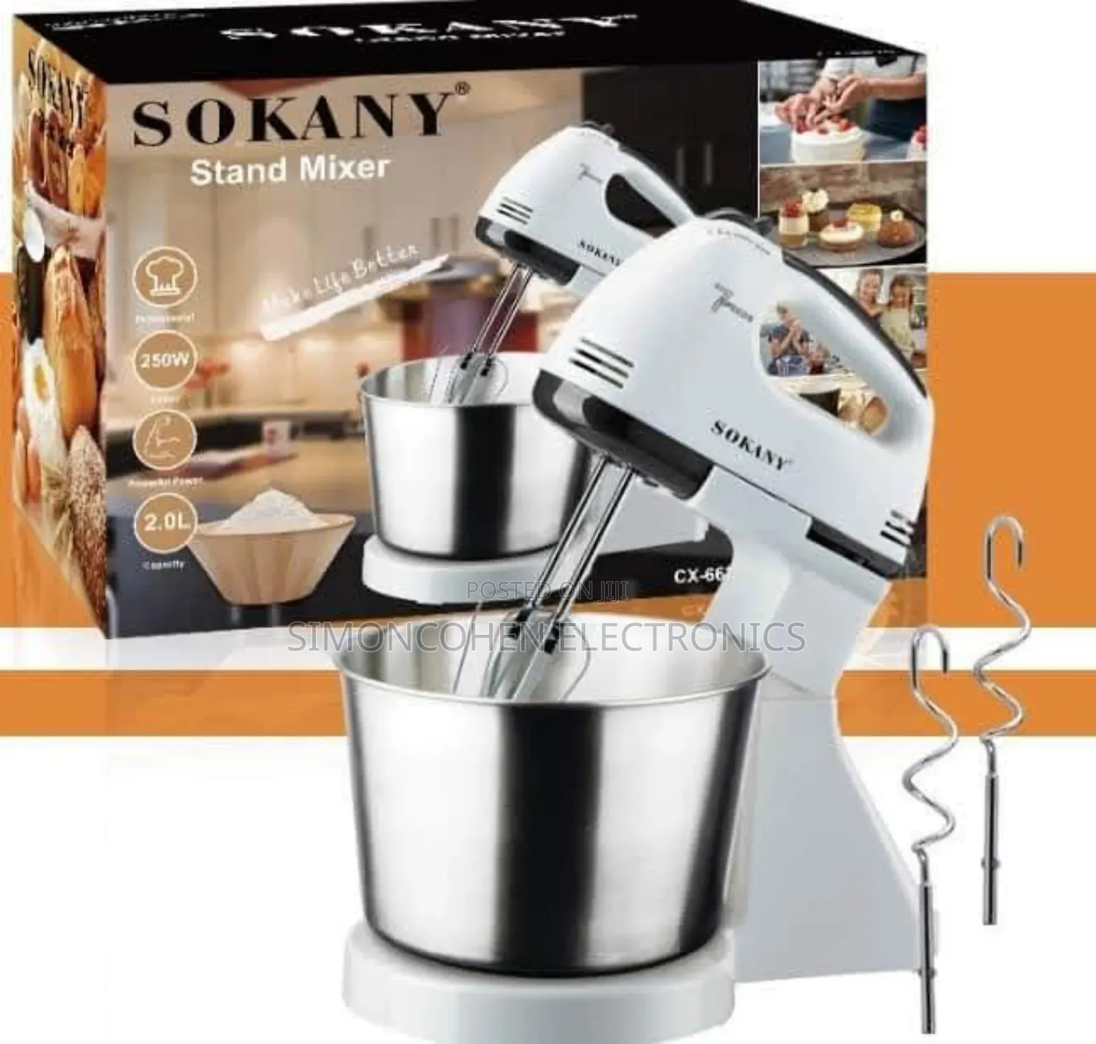 Sokany 2l Bowl Mixer / Stand Mixer