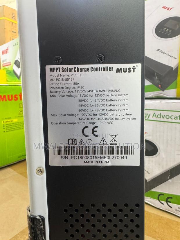 80a MPPT Must Solar Charge Controller - thumbnail 3