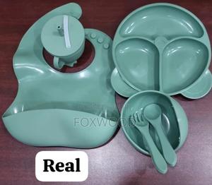6pc Silicone Baby Feeding Set - main view