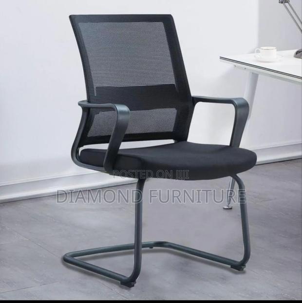 Modern Mesh Visitors Chair | Office Reception Conference Chair - thumbnail 2