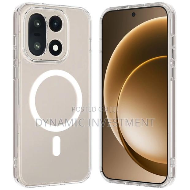 Oneplus 15 5g Transparent/Clear Shockproof Magnetic Back Cover Case - main view