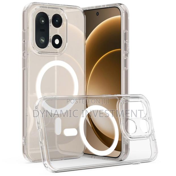 Oneplus 15 5g Transparent/Clear Shockproof Magnetic Back Cover Case - thumbnail 2