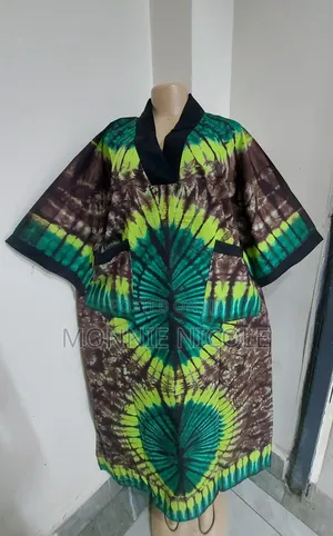 Trendy Tie And Dye Ankara Maxi Dress