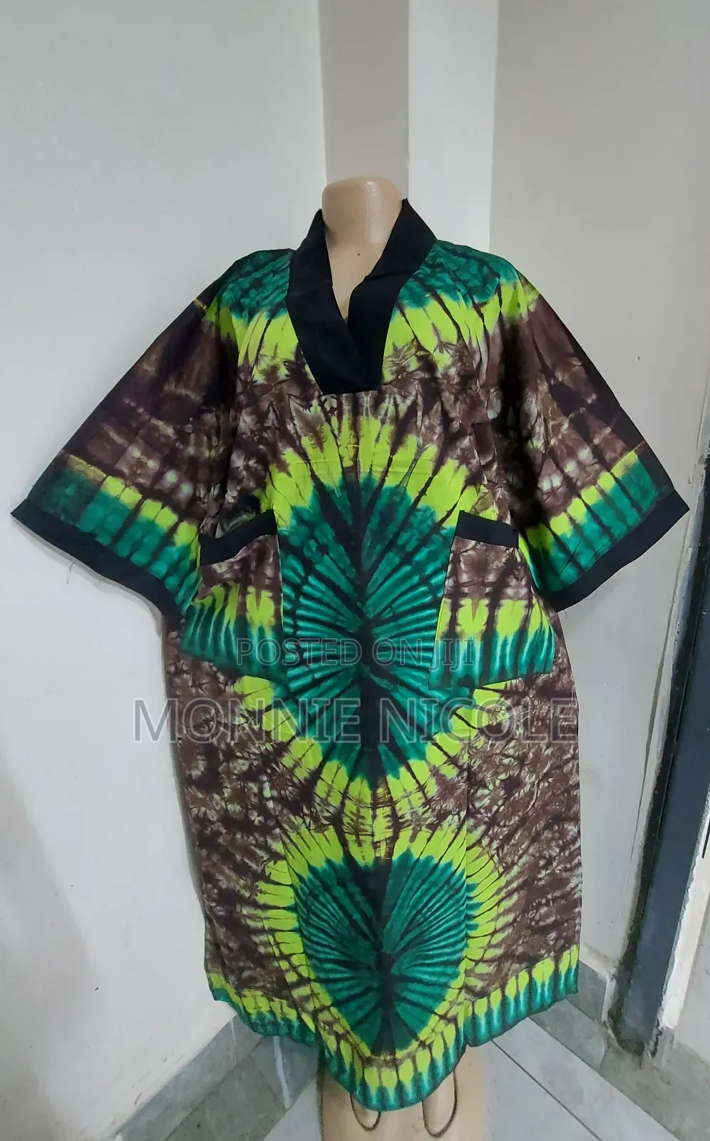 Trendy Tie And Dye Ankara Maxi Dress