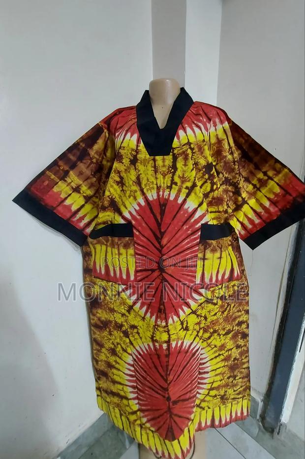 Elegant Tie And Dye Ankara Long Dress