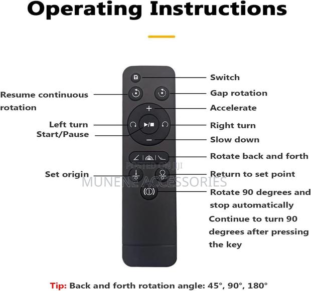 Electric Rotating Turntable 3in1 Display Stand 360 Degree Remote With - thumbnail 2
