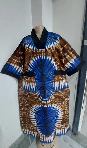 Neckless Stylish Tie And Dye Dress - thumbnail 2