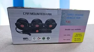 3 Headed Car Fan
