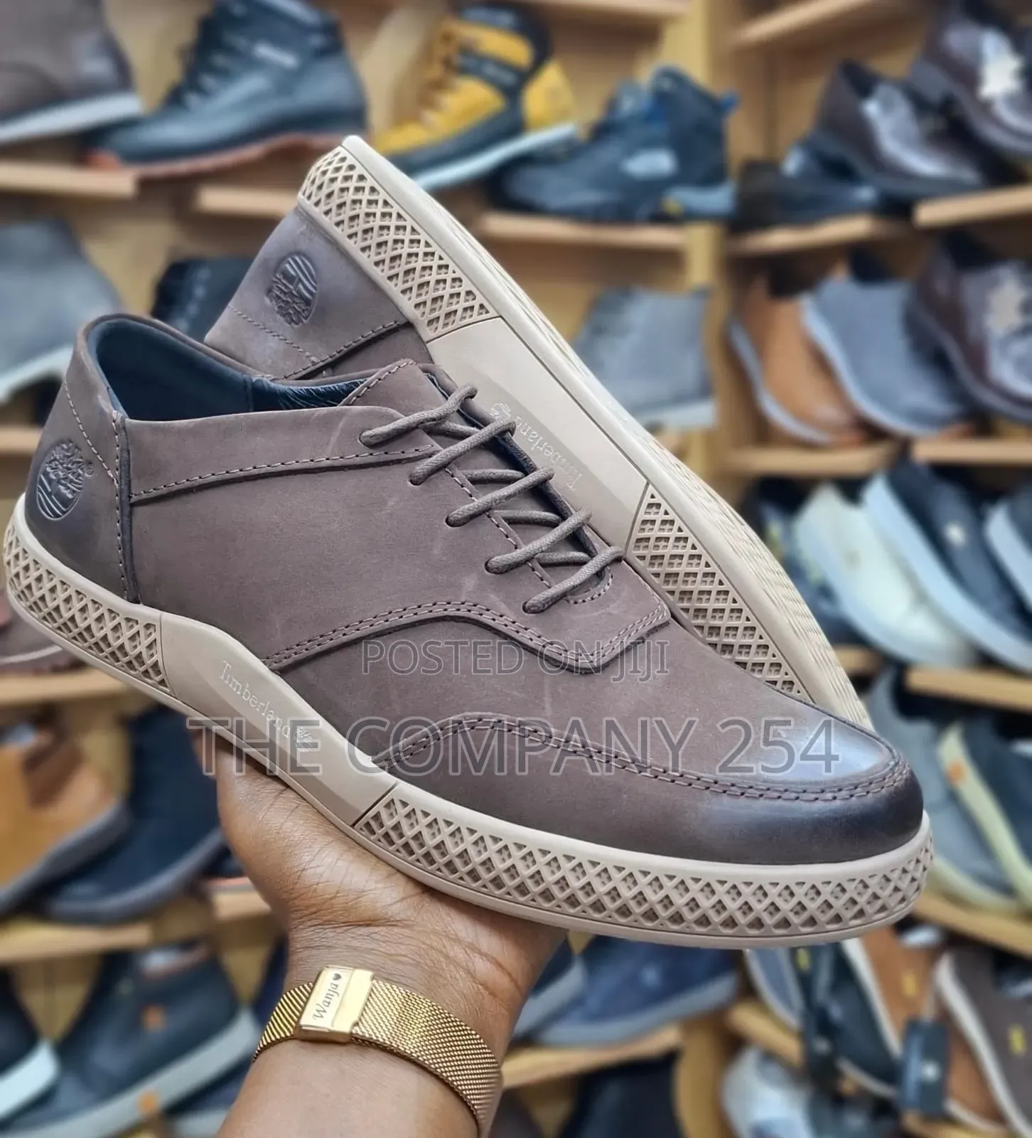 Quality Leather Men Leather Timberland Laced Shoes