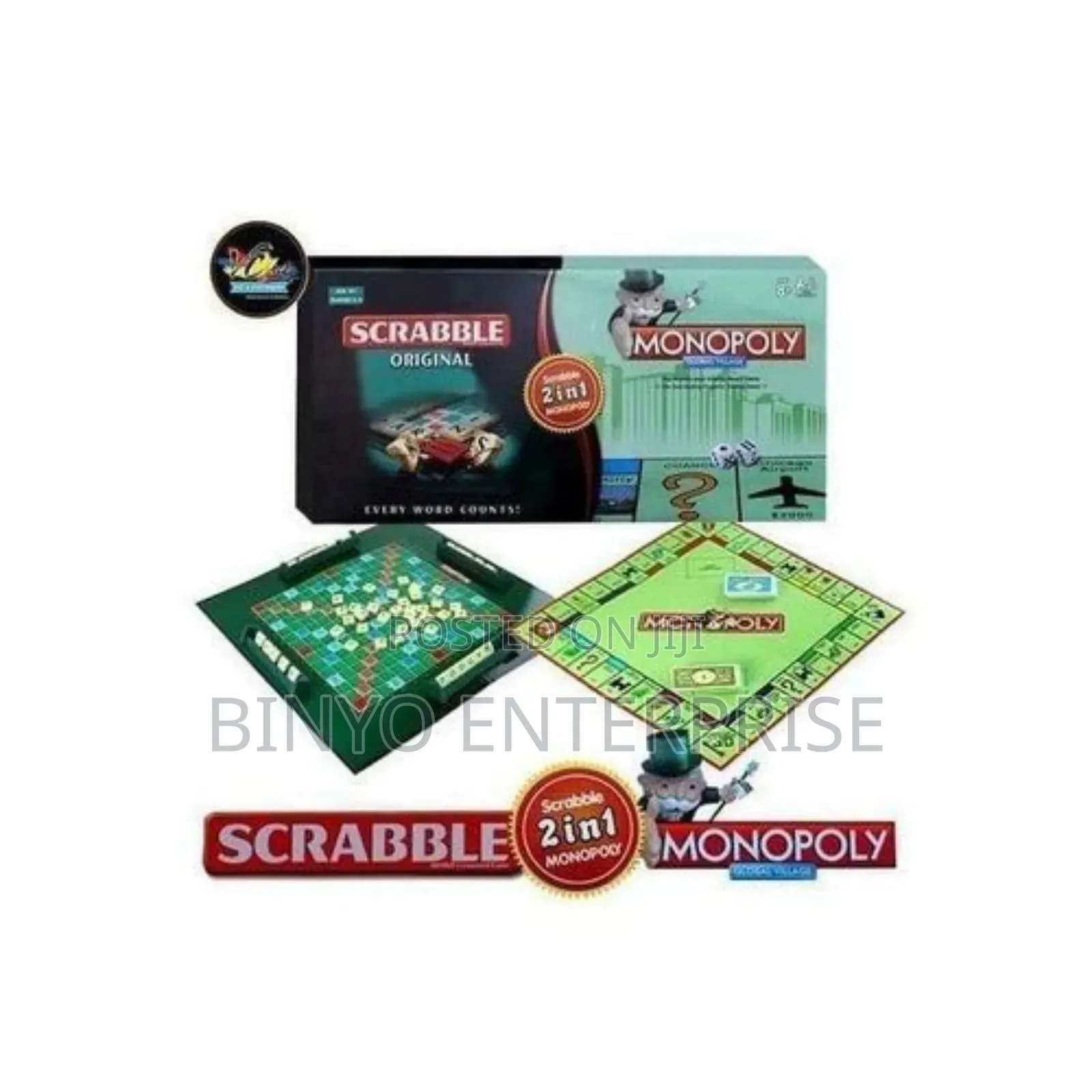 Scrabble -Monopoly 2in 1