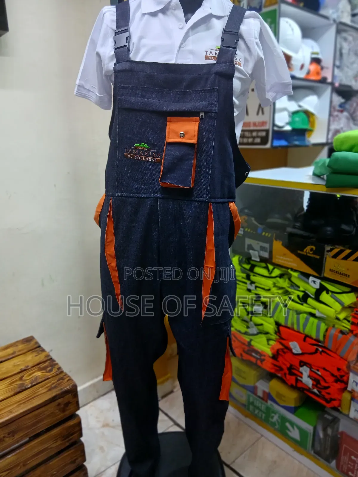 Press Button Denim Dungaree