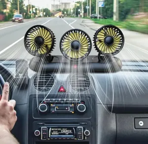 3 Headed Car Fan