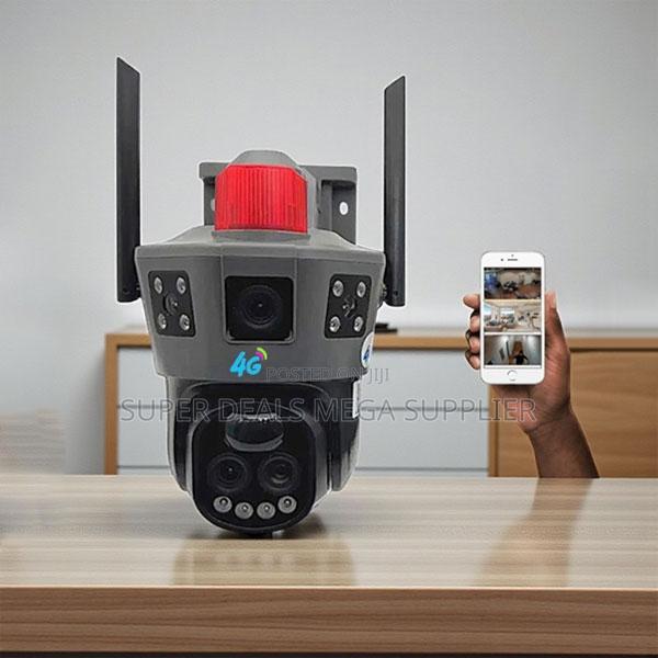 Ip66 Rated Water Proof Dual Lens Loud Speaker Siren Electric Camera