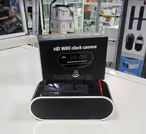Clear Table Clock Hidden Camera Audio Video Recorder
