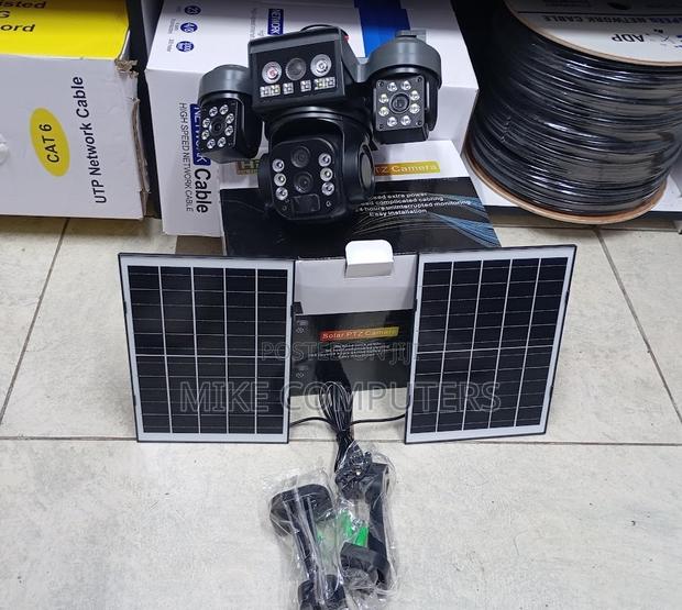 Solar 3-Screen Triple Lens Cam– App-Controlled Lenses + Motion Alerts - main view