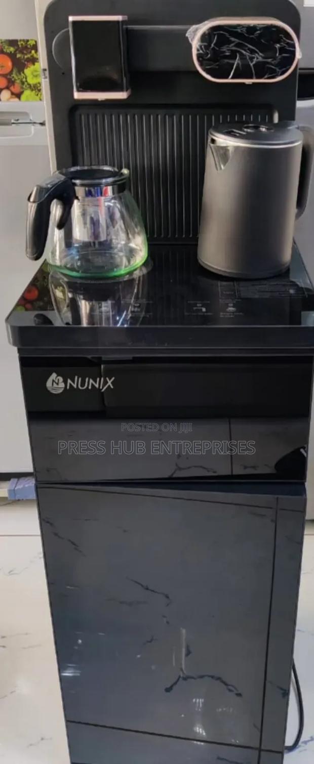 Black Nunix A1c Bottom Load Hot and Cold Water Dispenser.
