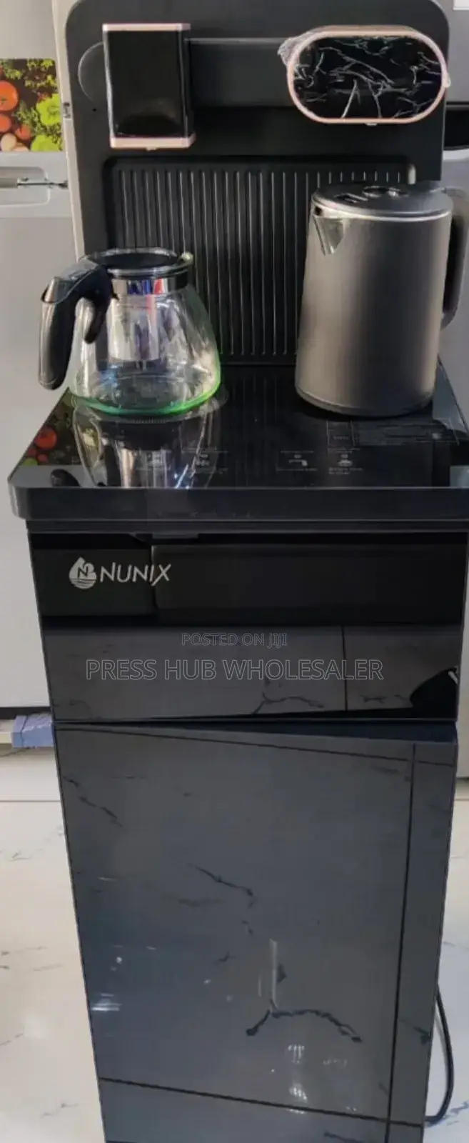 Black Nunix A1c Bottom Load Hot and Cold Water Dispenser.