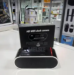 Table Clock Wifi Camera 1080p Hd Video Resolution
