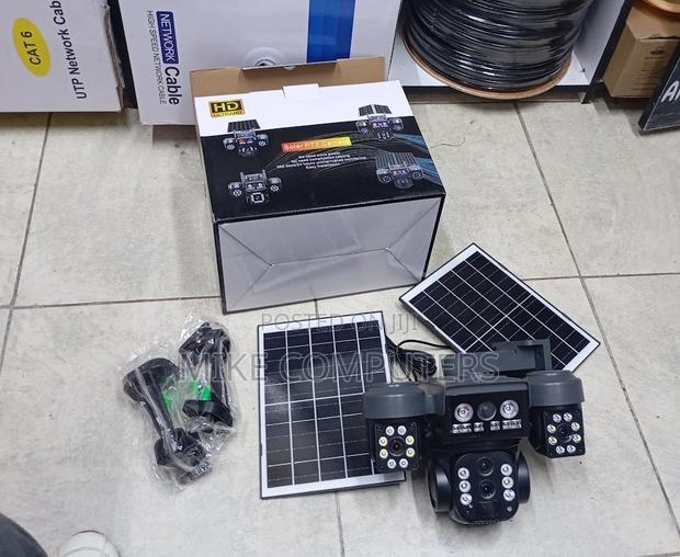 V380 Triple Lens Solar 4g Camera – Ideal for Farms Compounds