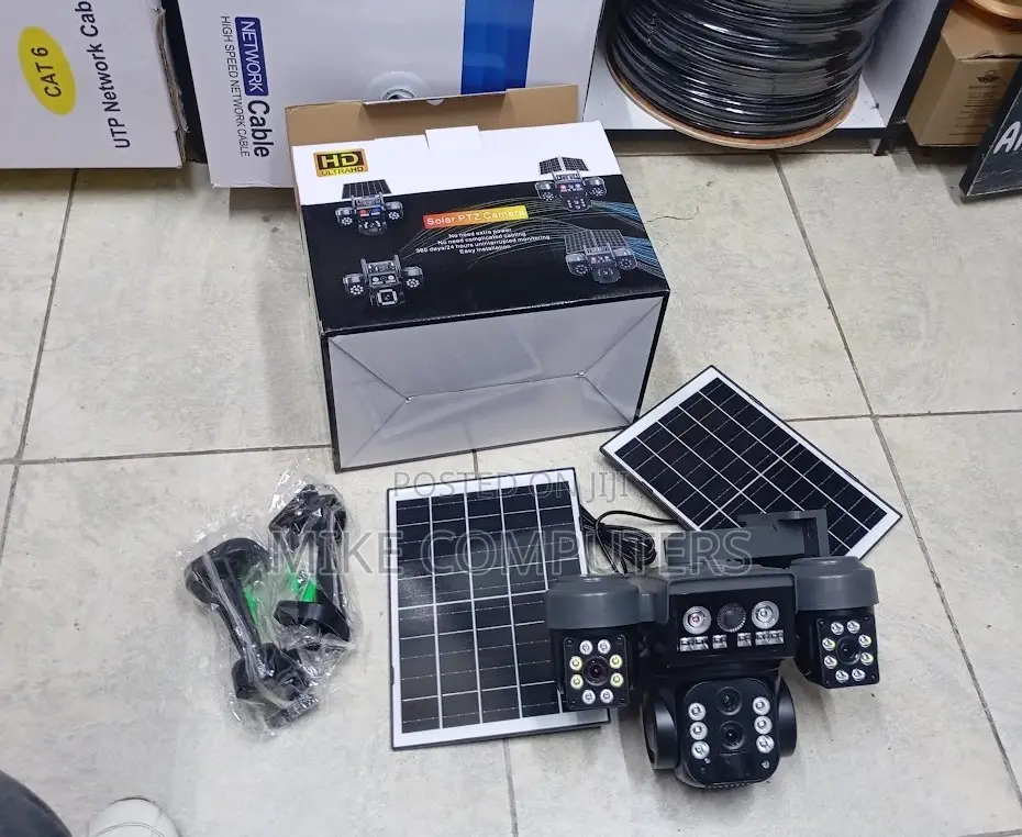 V380 Triple Lens Solar 4g Camera – Ideal for Farms Compounds