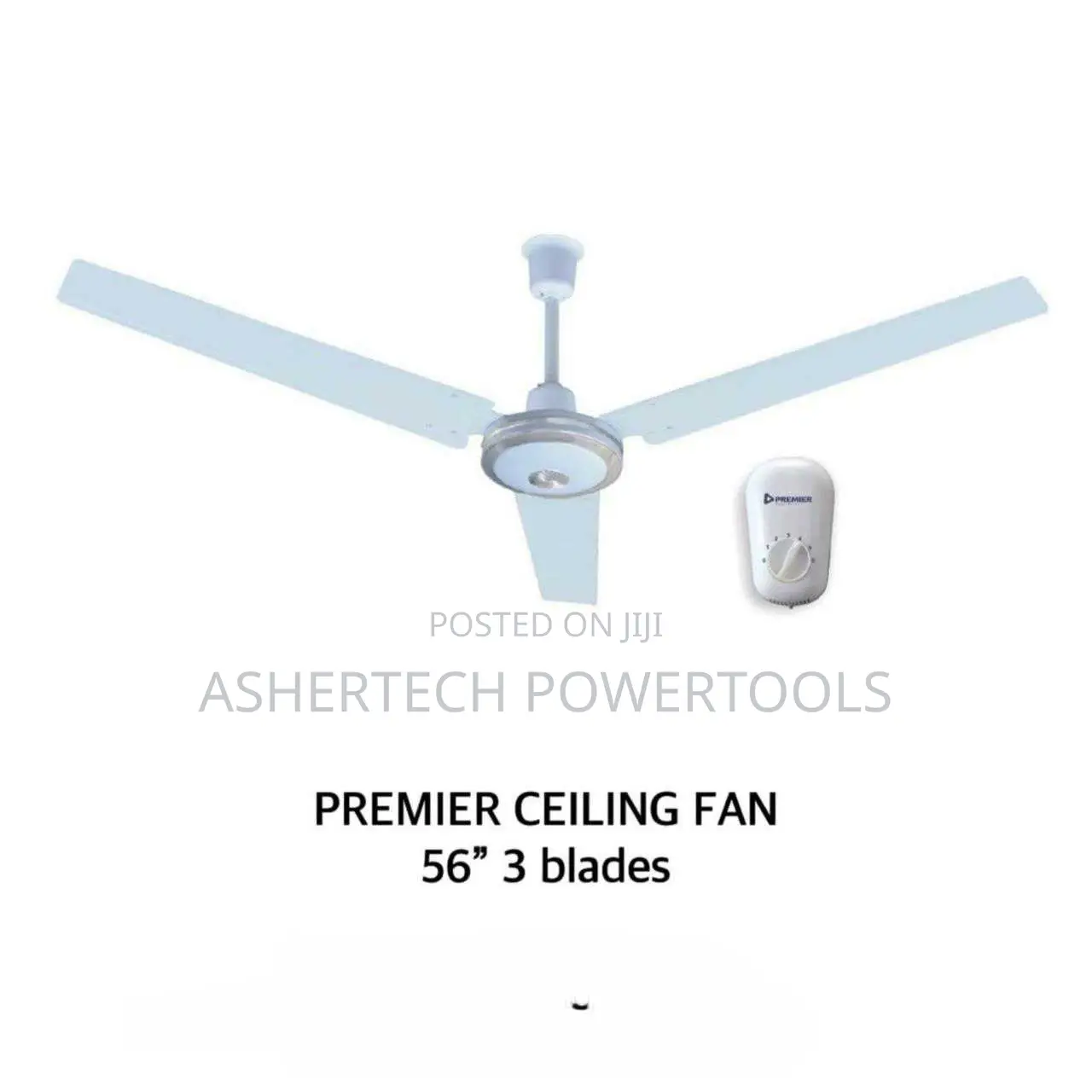 Premier 56-Inch Ceiling Fan With 3 Blades.