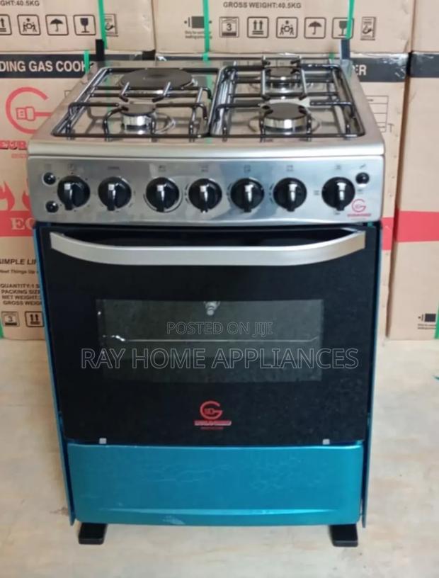 60*65 Eurochef Free Standing 3 Gas+1 Electric Cooker With Electricoven