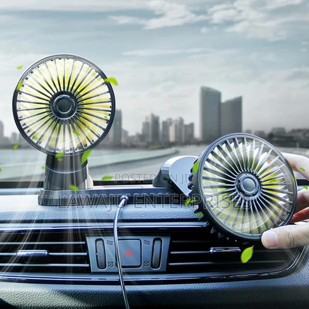 Dual Head Car Fan