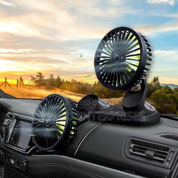 Dual Head Car Fan