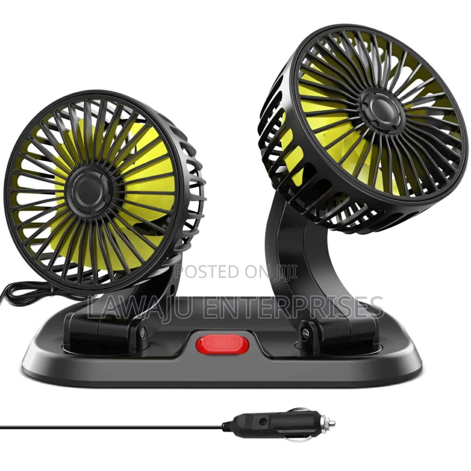 Dual Head Car Fan