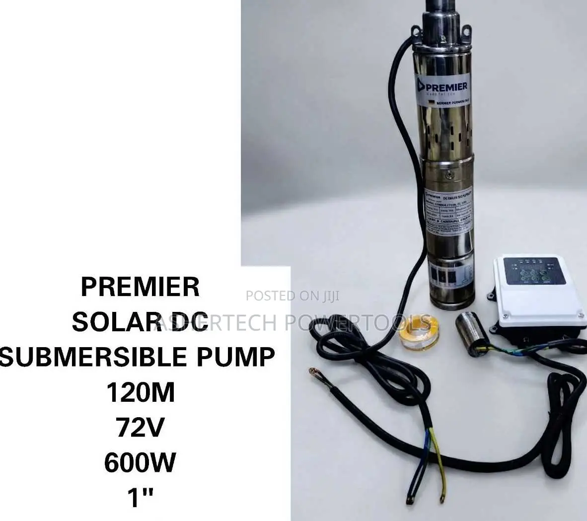 Premier Dc Solar Submersible Pump 120m 600w